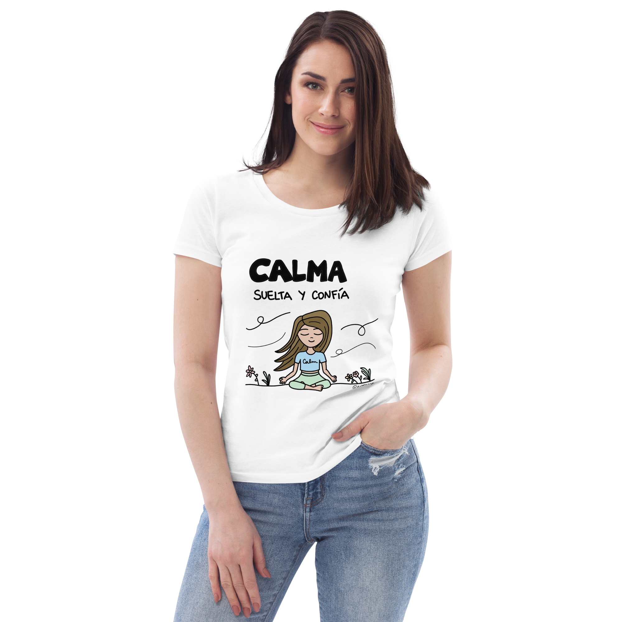 Camiseta ecológica “CALMA” para mujer - Imagen 2