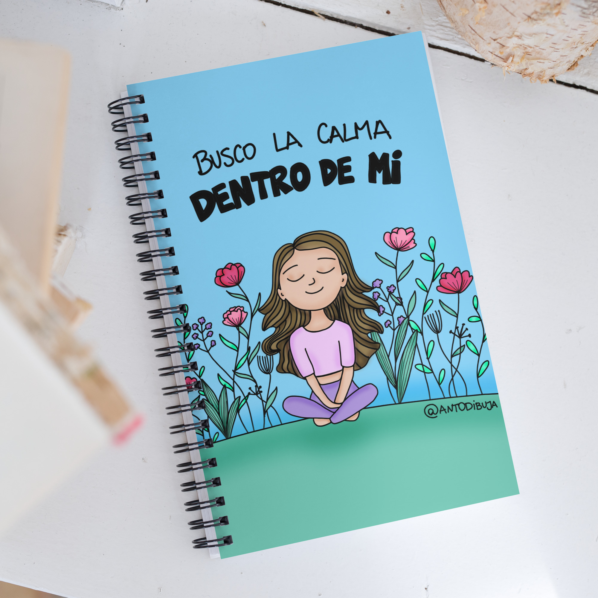 Libreta de notas con espiral CALMA DENTRO DE MI - Imagen 7